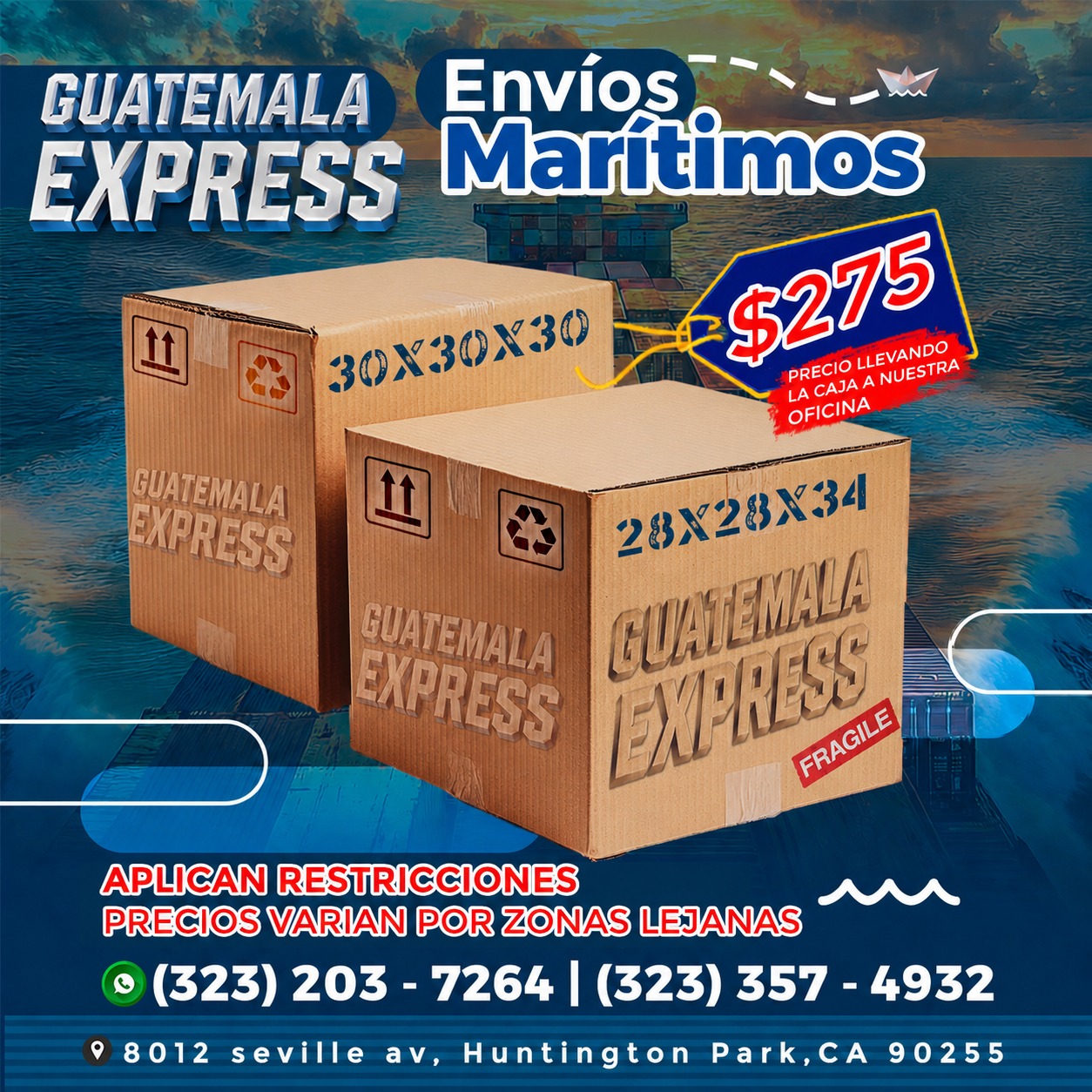 Promoción de envíos marítimos a Guatemala