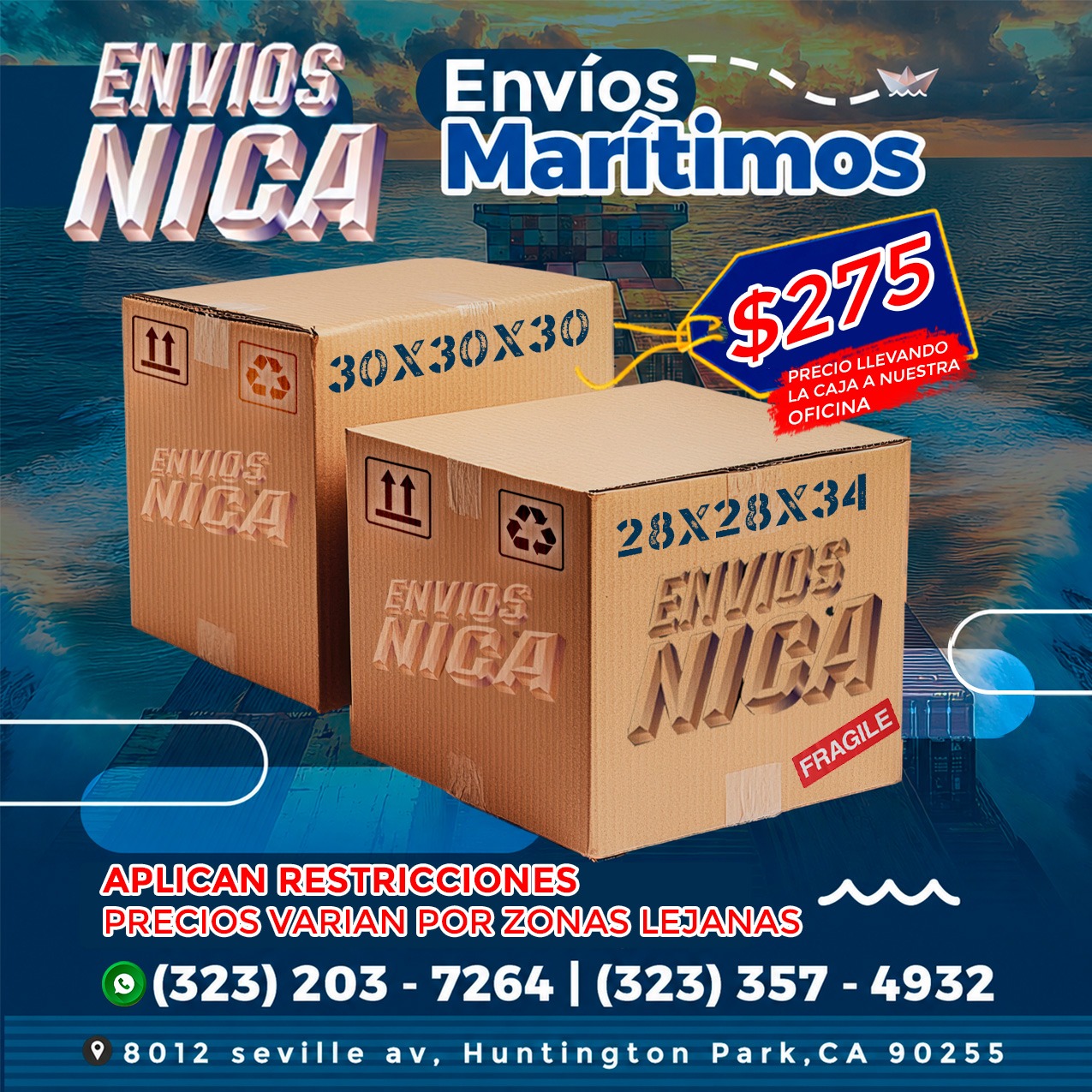 Promoción de envíos marítimos a Nicaragua